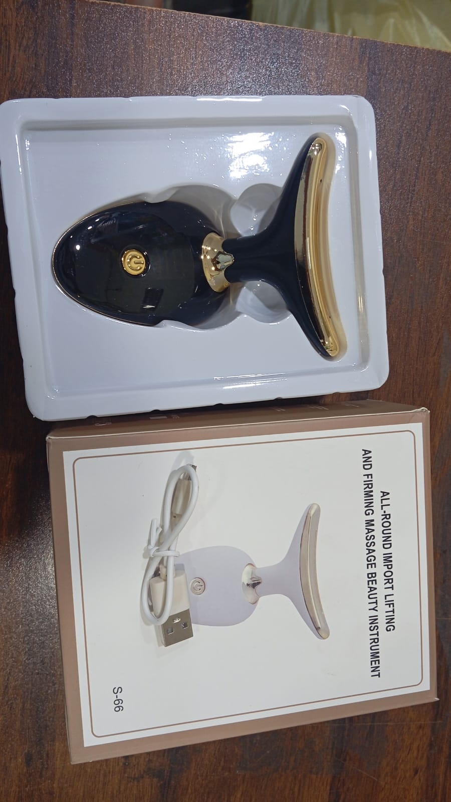 Facial, Neck & Eye Microcurrent Vibrating Massage Tool | Anti-Wrinkle Skin Tightening Device