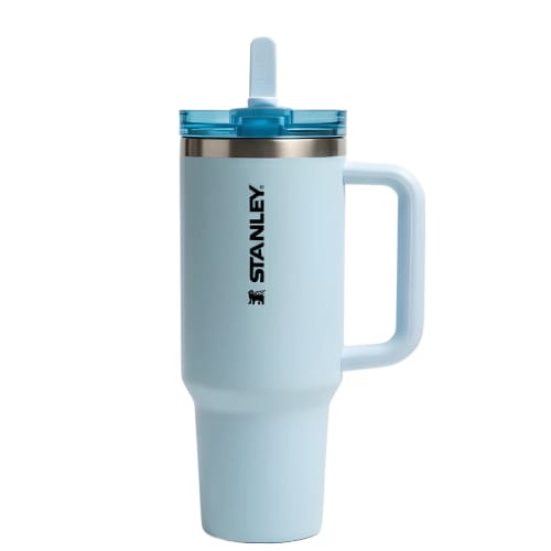 Stanley Flip Straw Tumbler 40oz (1200ML) Insulated Stainless Steel With Handle Durable Design For Daily Hydration And Travel - Blue