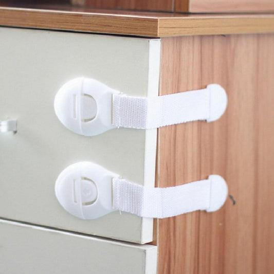 (Pack of 6) Child Safety Lock Baby Child Safety Care Plastic Lock