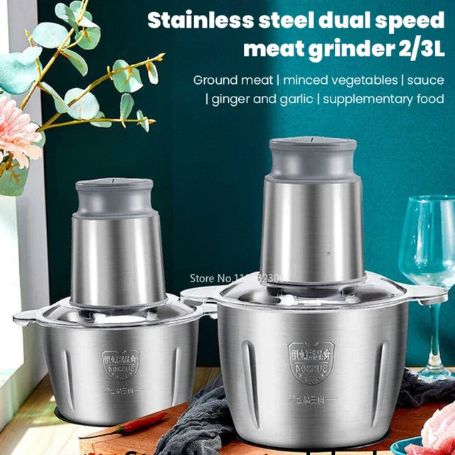 Silver Crust Chopper | Electric Meat Grinder