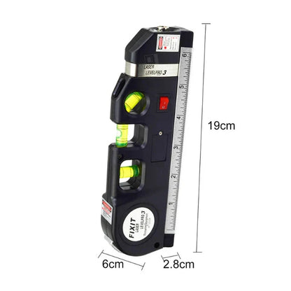 Professional 5-in-1 Laser Level with Ruler, Scale & Triple Spirit Level