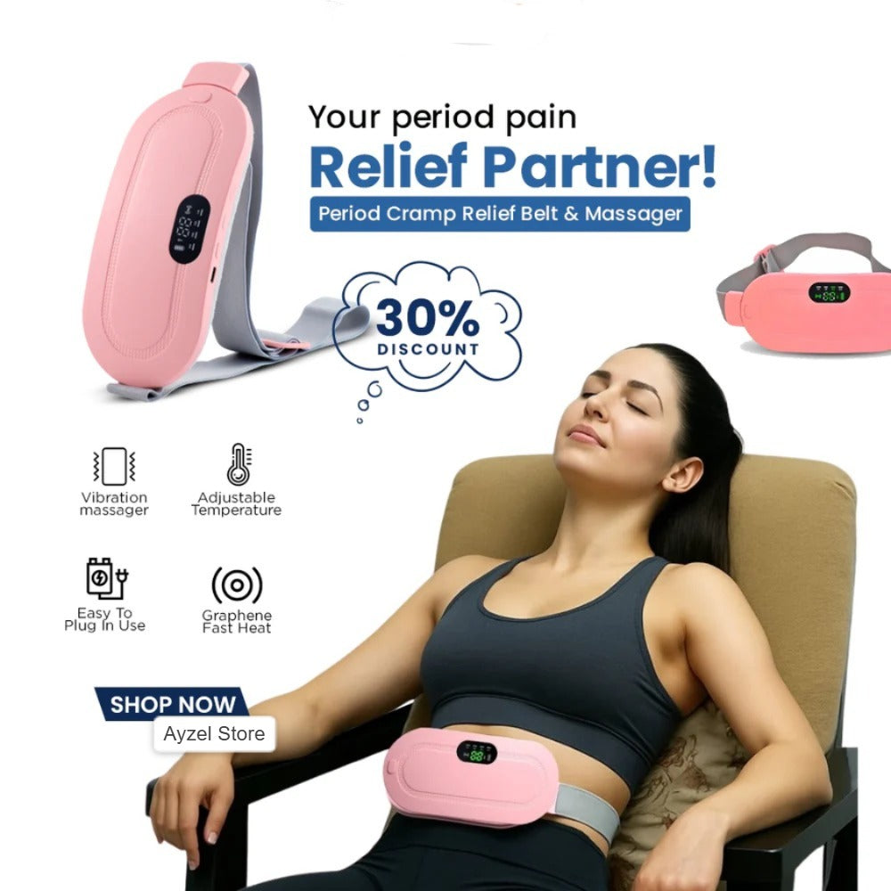 Period Pain Cramp Relief Belt & Massager