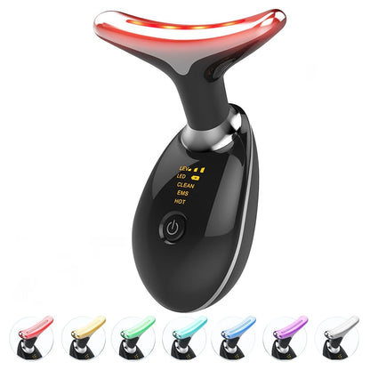Facial, Neck & Eye Microcurrent Vibrating Massage Tool | Anti-Wrinkle Skin Tightening Device