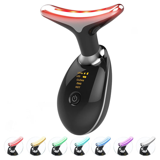 Facial, Neck & Eye Microcurrent Vibrating Massage Tool | Anti-Wrinkle Skin Tightening Device