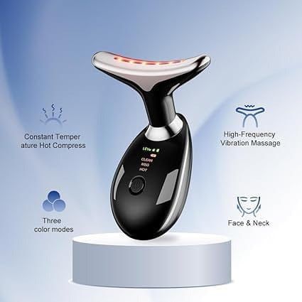 Facial, Neck & Eye Microcurrent Vibrating Massage Tool | Anti-Wrinkle Skin Tightening Device