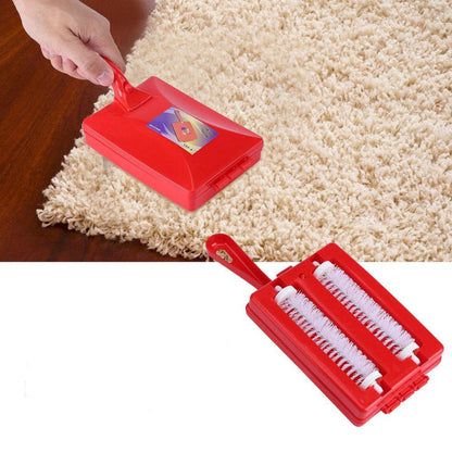 2 Brushes Heads Handheld Carpet Table Sweeper Crumb Brush Cleaner Roller